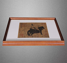 嵩县书画装裱配框服务案例